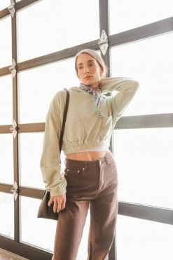 MONO B LIV CROPPED PULLOVER Tops