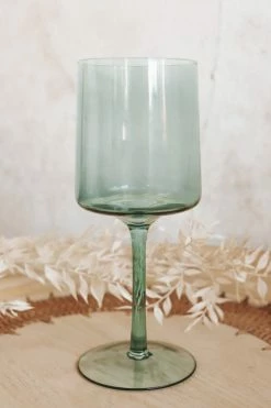 CREATIVE CO OP STEMMED WINE GLASS · 14 Oz. Home