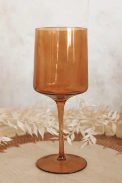 CREATIVE CO OP STEMMED WINE GLASS · 14 Oz. Home