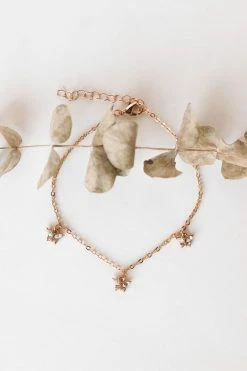 ELLISON + YOUNG ACCESSORIES GOLD STACKABLE ANKLET