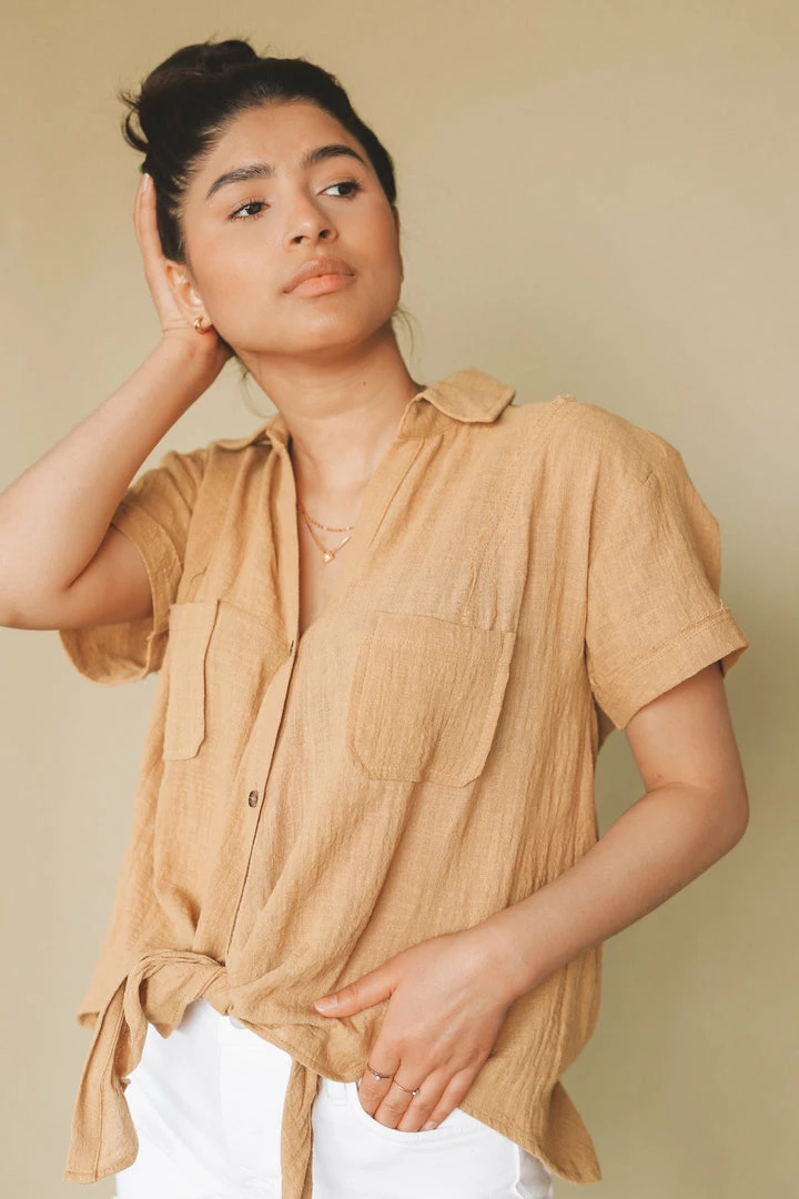 WISHLIST Tops CARMYN FRONT-TIE SHIRT 3 WISHLIST Tops CARMYN FRONT-TIE SHIRT