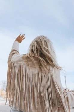 WISTERIA LANE Jackets + Button-ups JAIME FRINGE JACKET