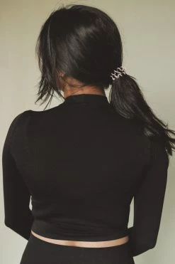 NIKIBIKI MOCK NECK CROP TOP Tops