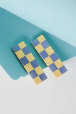 DENIM & DAISY CHECKER BAR HAIR CLIP SET ACCESSORIES