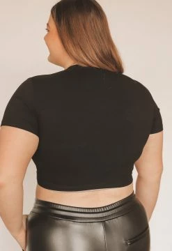 MONO B Tops LENA CROPPED TEE