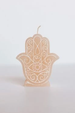 SACRED SUNDAY HAMSA HAND STANDING CANDLE