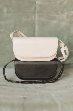 MELIE BIANCO ACCESSORIES INEZ VEGAN SHOULDER BAG · BLACK