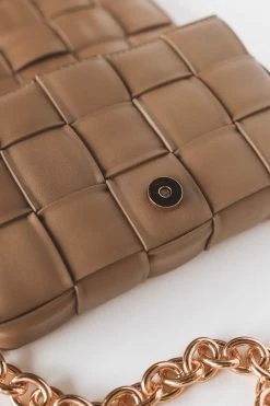 MELIE BIANCO ANYA VEGAN SHOULDER BAG · TAUPE