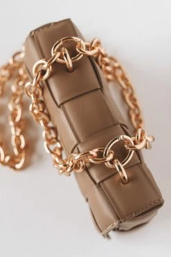 MELIE BIANCO ANYA VEGAN SHOULDER BAG · TAUPE