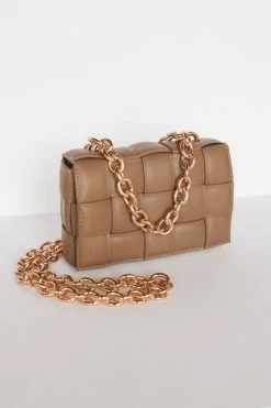 MELIE BIANCO ANYA VEGAN SHOULDER BAG · TAUPE