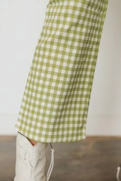 LE LIS LUISA GINGHAM PANTS