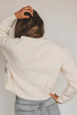 FORE COLLECTION Sweaters ERIN EMBROIDERED CARDIGAN 12 FORE COLLECTION Sweaters ERIN EMBROIDERED CARDIGAN