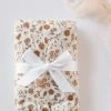 MEBIE BABY MEADOW FLORAL MUSLIN SWADDLE BLANKET