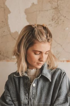 TIEPOLOGY MINI OVAL CELLULOSE HAIR CLIP SET