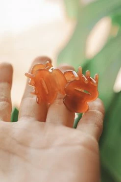 TIEPOLOGY MINI OVAL CELLULOSE HAIR CLIP SET