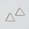 RAFFINERT ACCESSORIES MINI TRIANGLE THREADER EARRINGS