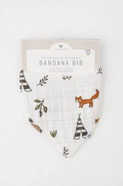 LITTLE UNICORN REVERSIBLE BANDANA BIB · FOREST FRIENDS