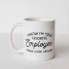 INK POP Kitchen + Hosting FAVORITE EMPLOYEE MUG