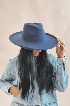 OLIVE & PIQUE LENNY HAT - HEATHER NAVY