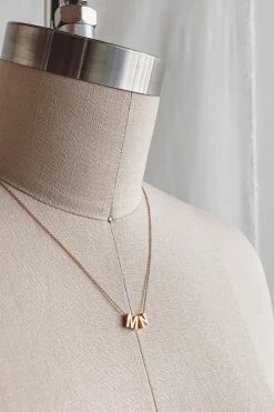 LARISSA LODEN 24K GOLD MN CHARM NECKLACE