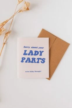 PARTY MOUNTAIN PAPER CO. LADY PARTS CARD LIFESTYLE