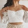DRESS FORUM Crop Tops WHITNEY TOP