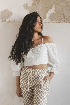 DRESS FORUM Crop Tops WHITNEY TOP