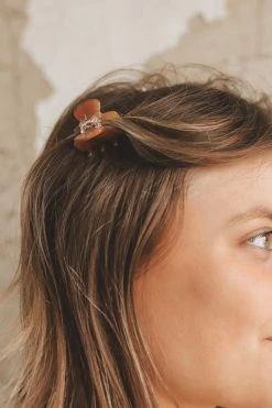 TIEPOLOGY ECO MINI CELLULOSE CLIP SET · BROWN SUGAR ACCESSORIES