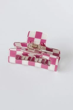 WALL TO WALL CHECKERED HAIR CLIP ACCESSORIES