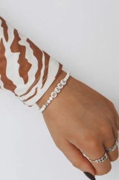 THE LUCKY COLLECTIVE STONE MAMA + MINI BEADED BRACELET SET