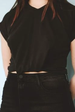 LUSH Tops TAYSHIA TWIST-FRONT TEE 14 LUSH Tops TAYSHIA TWIST-FRONT TEE