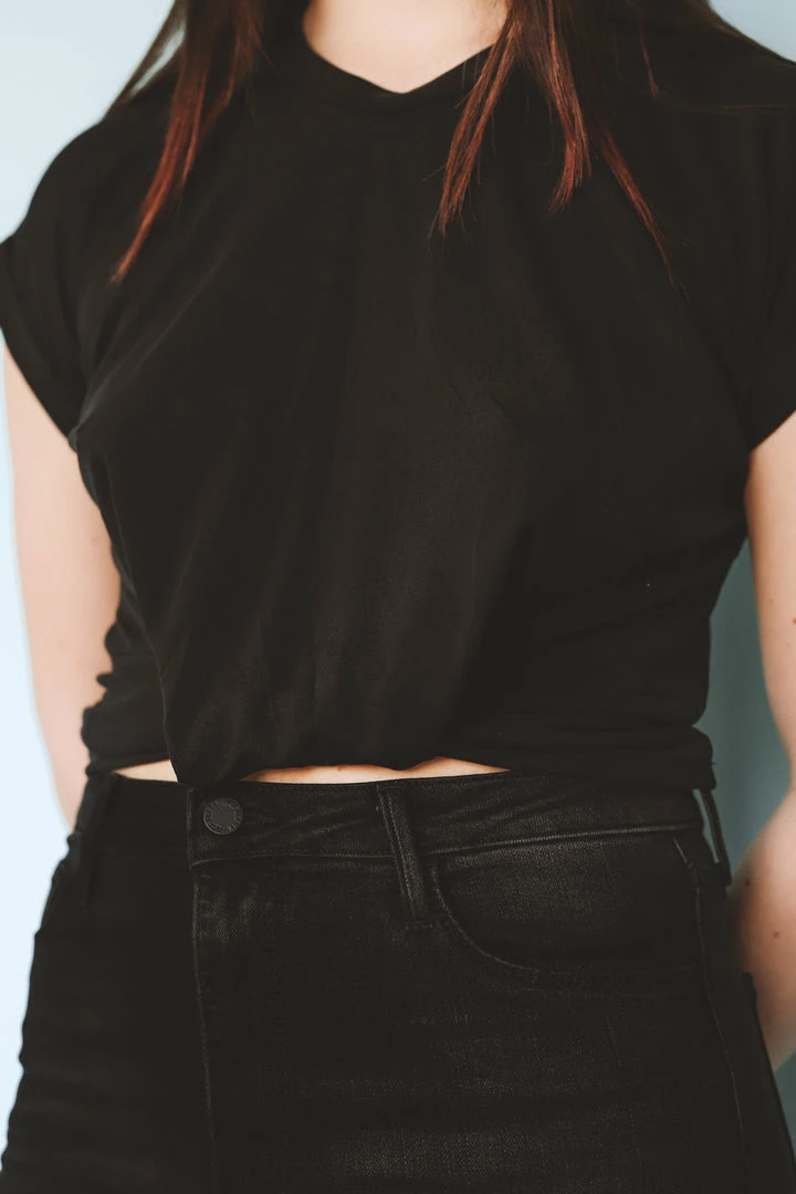 LUSH Tops TAYSHIA TWIST-FRONT TEE 5 LUSH Tops TAYSHIA TWIST-FRONT TEE