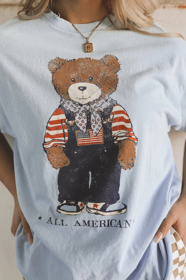 LIVYLU ALL AMERICAN BEAR VINTAGE TEE 4 LIVYLU ALL AMERICAN BEAR VINTAGE TEE