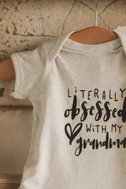 HumanKIND Baby + Kids OBSESSED WITH GRANDMA BODYSUIT