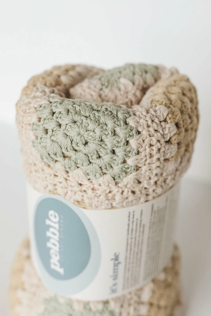 PEBBLE GRANNY SQUARE BABY BLANKET · NATURAL 3 PEBBLE GRANNY SQUARE BABY BLANKET · NATURAL