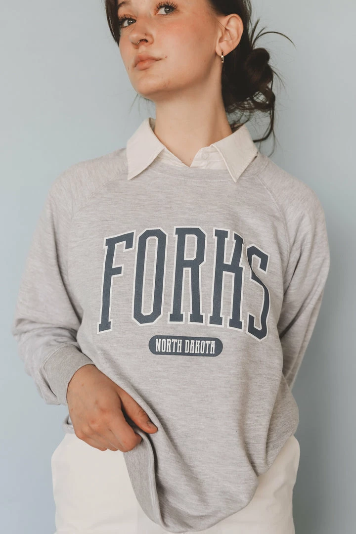 KITTSONA CUSTOM CLOTHING Crewneck Sweatshirts FORKS CLASSIC PULLOVER 3 KITTSONA CUSTOM CLOTHING Crewneck Sweatshirts FORKS CLASSIC PULLOVER