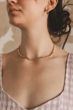 FAME ACCESSORIES NYC CHAIN LINK NECKLACE