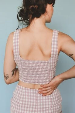BLUE BLUSH Bottoms EMBERLYN GINGHAM SKIRT