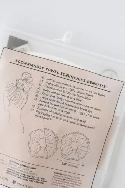 KITSCH ECO-FRIENDLY TOWEL SCRUNCHIE 2-PACK