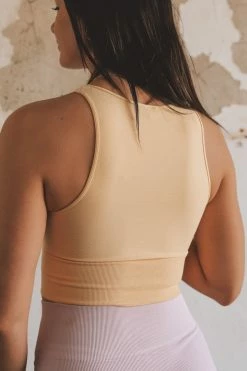 NIKIBIKI SOLID HIGHNECK CROP TOP Tops