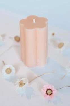 OPAL LIVING Home MINI BLOOM CANDLE 路聽BLUSH