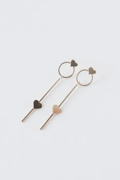 ETE ROSE HEART + RING DROP EARRINGS