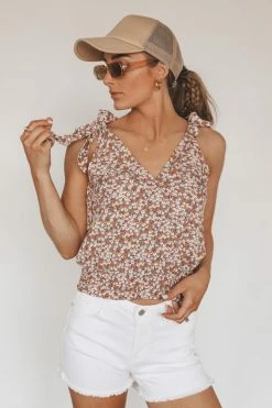 AEMI + CO Tops HAILEY FLORAL TANK