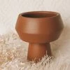 BLOOMINGVILLE TERRA-COTTA FOOTED VASE Home