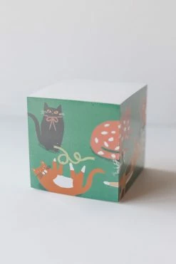 IDLEWILD CO. FUNKY CATS STICKY NOTE CUBE Puzzles + Fun