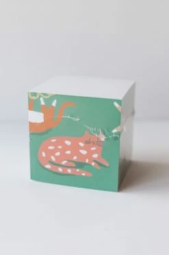 IDLEWILD CO. FUNKY CATS STICKY NOTE CUBE Puzzles + Fun