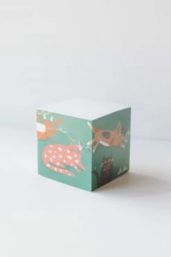 IDLEWILD CO. FUNKY CATS STICKY NOTE CUBE Puzzles + Fun