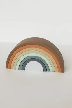 CHEWABLE CHARM RAINBOW STACKED TEETHER · EUCALYPTUS LIFESTYLE