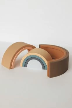 CHEWABLE CHARM RAINBOW STACKED TEETHER · SUNSET LIFESTYLE