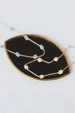 MYS WHOLESALE ACCESSORIES BEADED DAISY NECKLACE